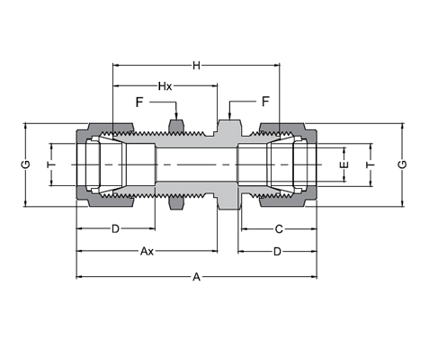Bulkhead Union Drawing