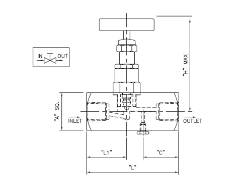 Female x Female (With Vent Plug) Drawing