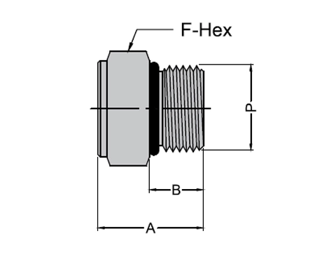 Hex Head Plug Drawing
