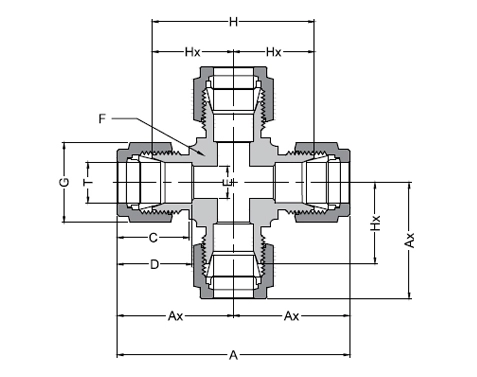 Union Cross Drawing
