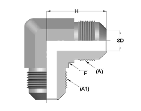 Union Elbow Drawing